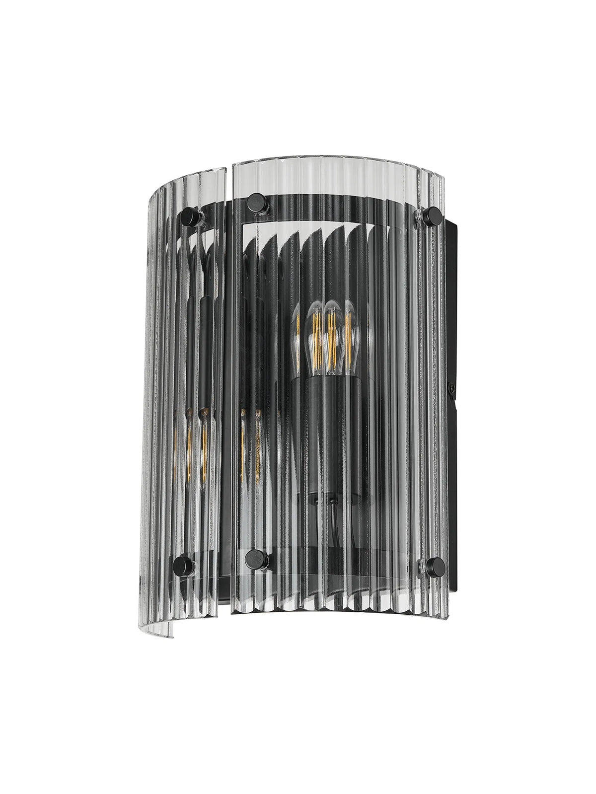 Portarlington Wall Light Wide Ribbed Glass