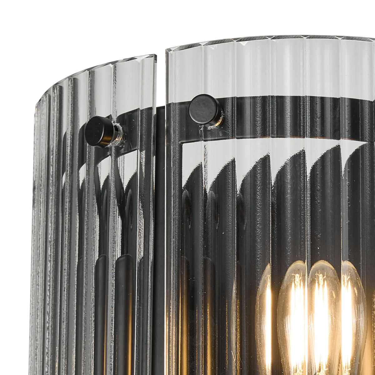 Portarlington Wall Light Wide Ribbed Glass