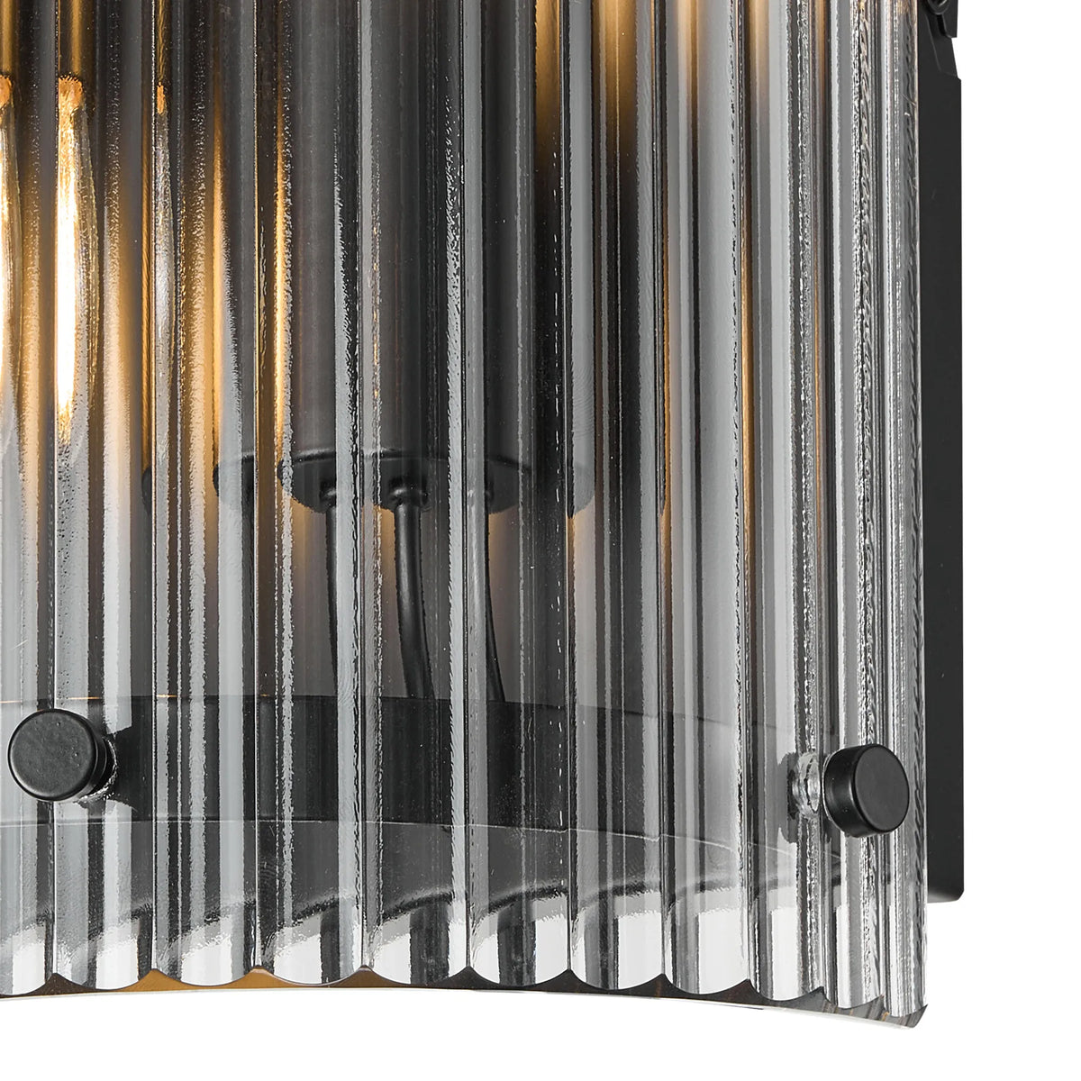 Portarlington Wall Light Wide Ribbed Glass