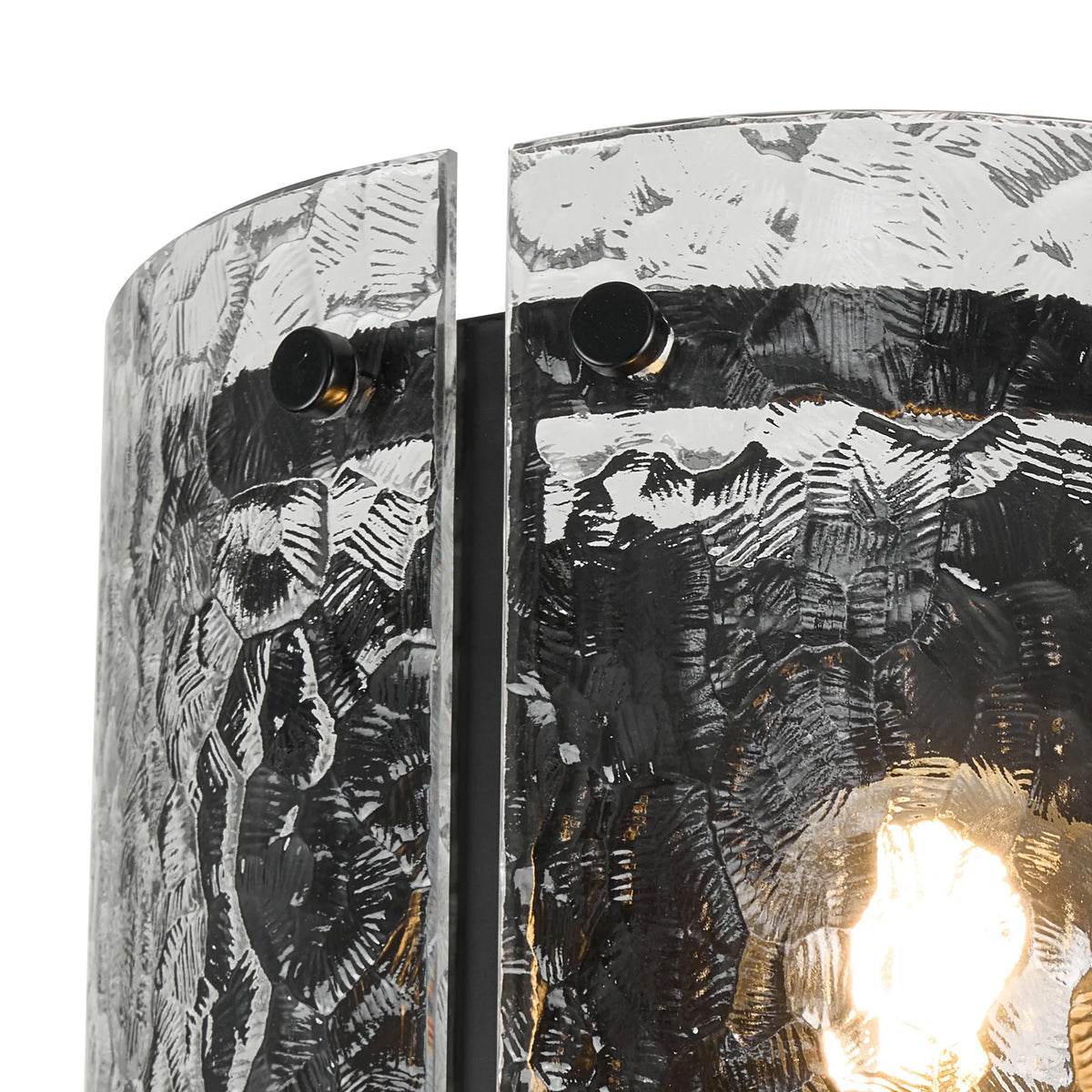 Portarlington Wall Light Cobbled Glass