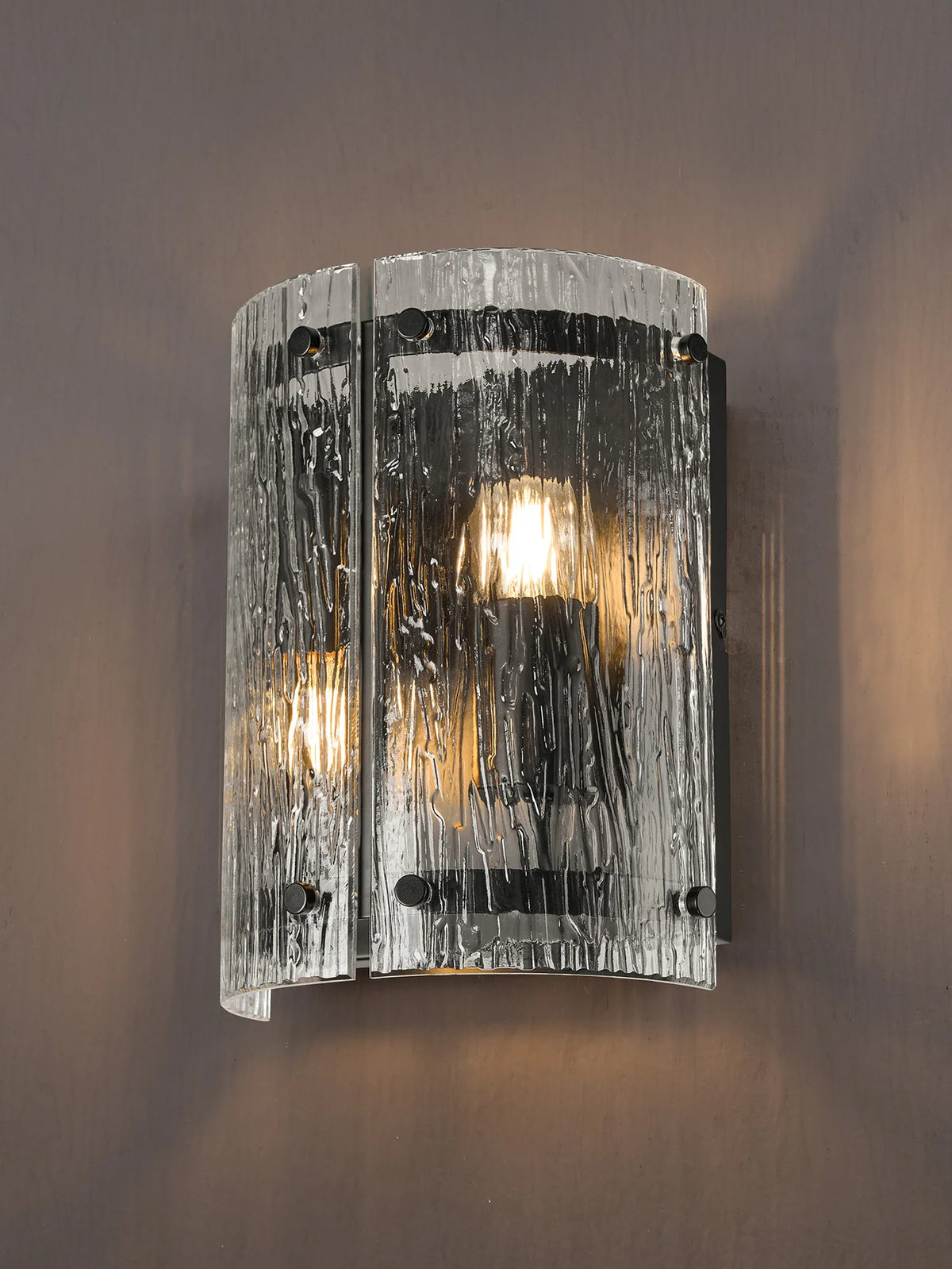 Portarlington Wall Light Ripple Glass