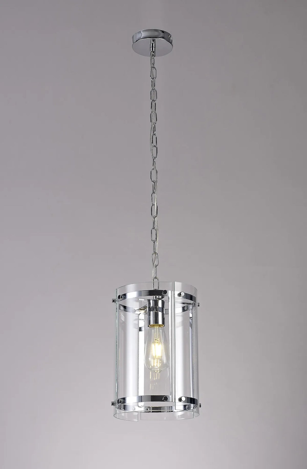 Portarlington 20.5cm Pendant  Clear Glass