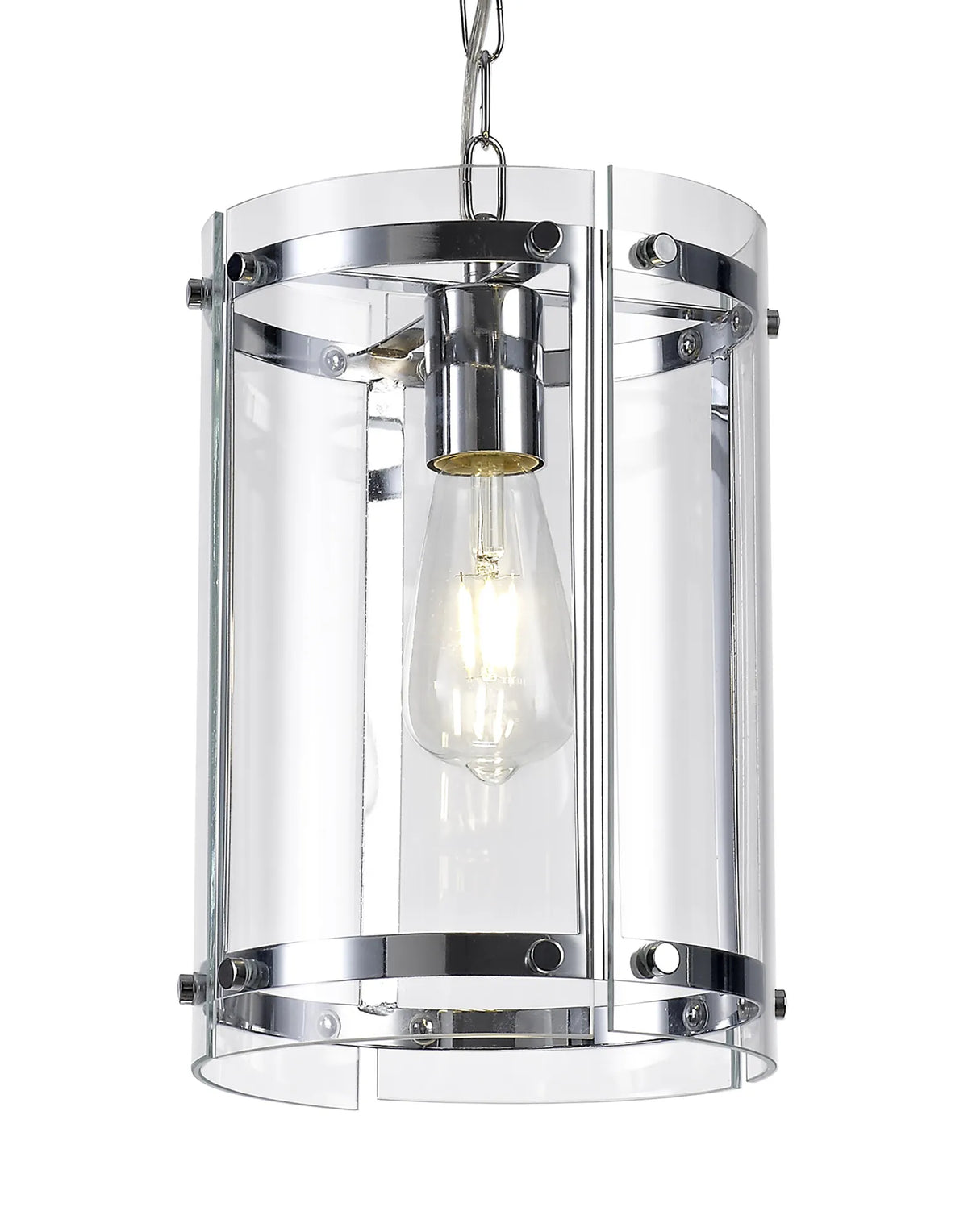 Portarlington 20.5cm Pendant  Clear Glass