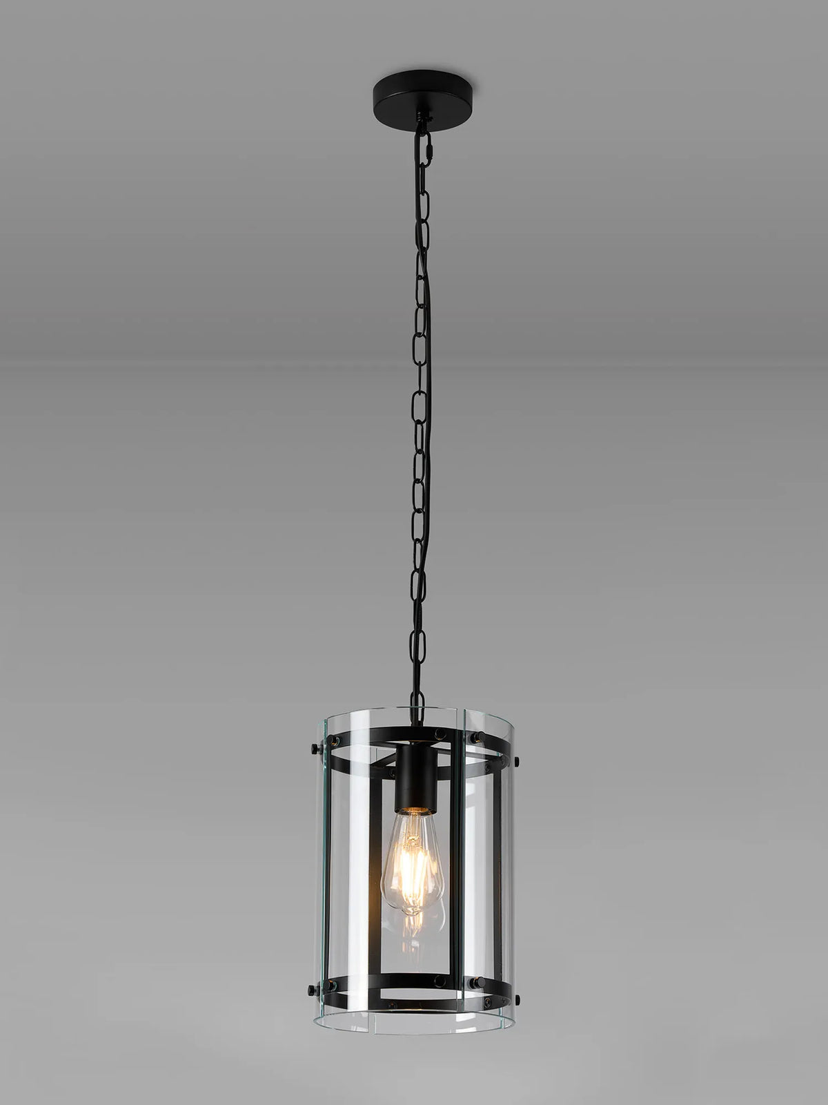 Portarlington 20.5cm Pendant  Clear Glass