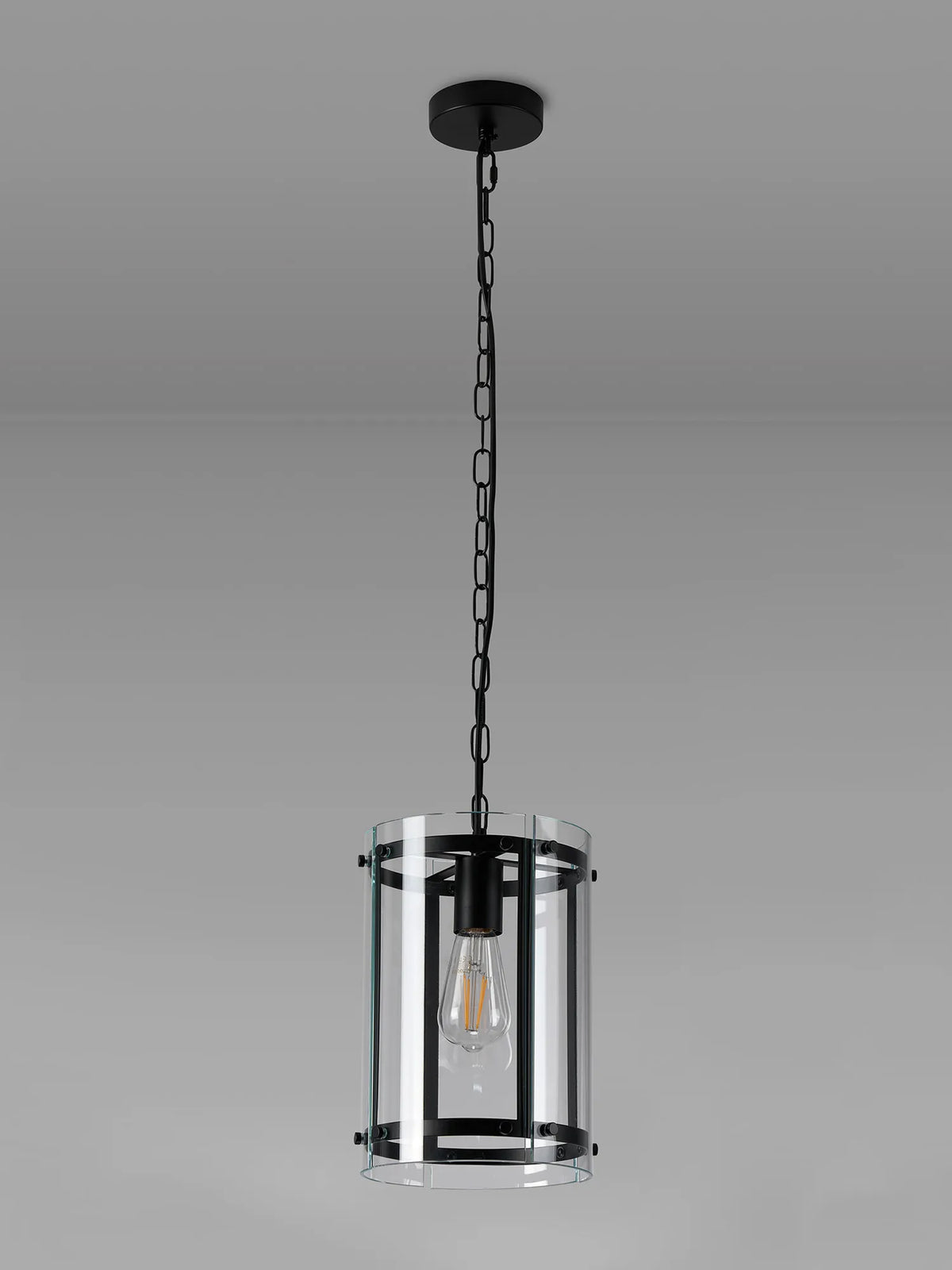 Portarlington 20.5cm Pendant  Clear Glass