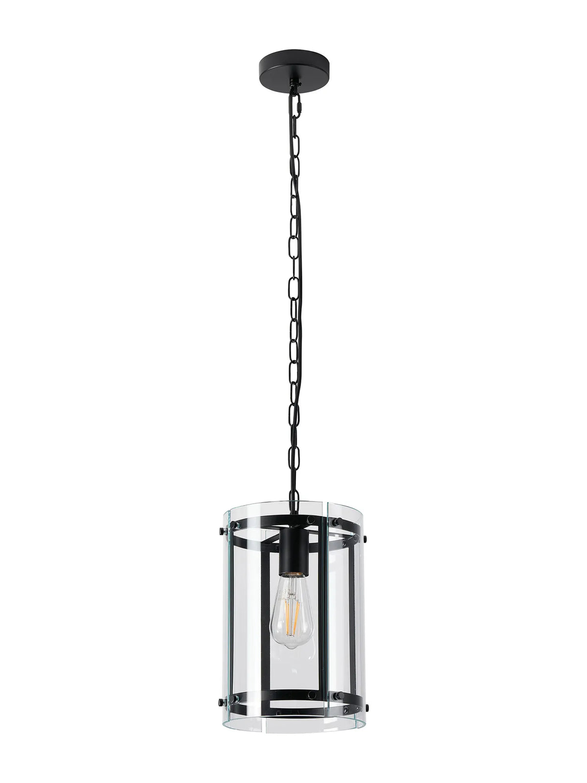 Portarlington 20.5cm Pendant  Clear Glass