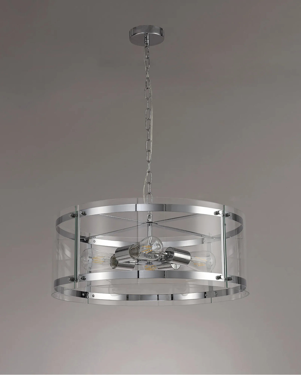 Portarlington Clear Glass 56.5cm Pendant
