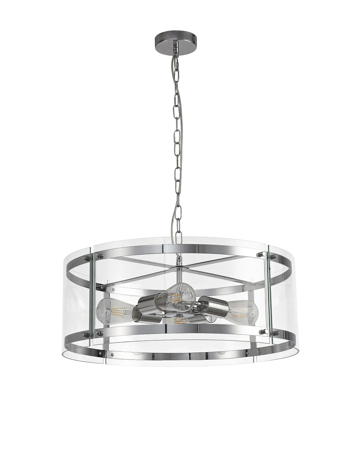 Portarlington Clear Glass 56.5cm Pendant