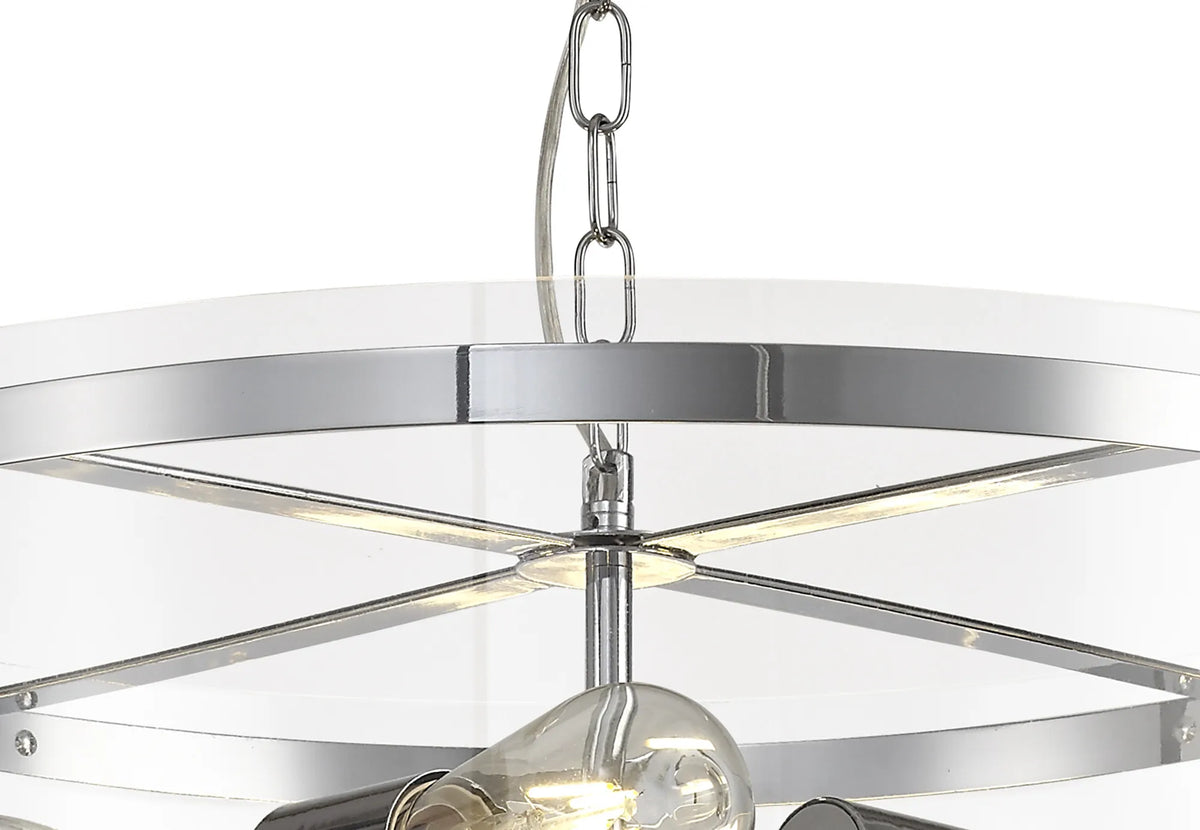 Portarlington Clear Glass 56.5cm Pendant