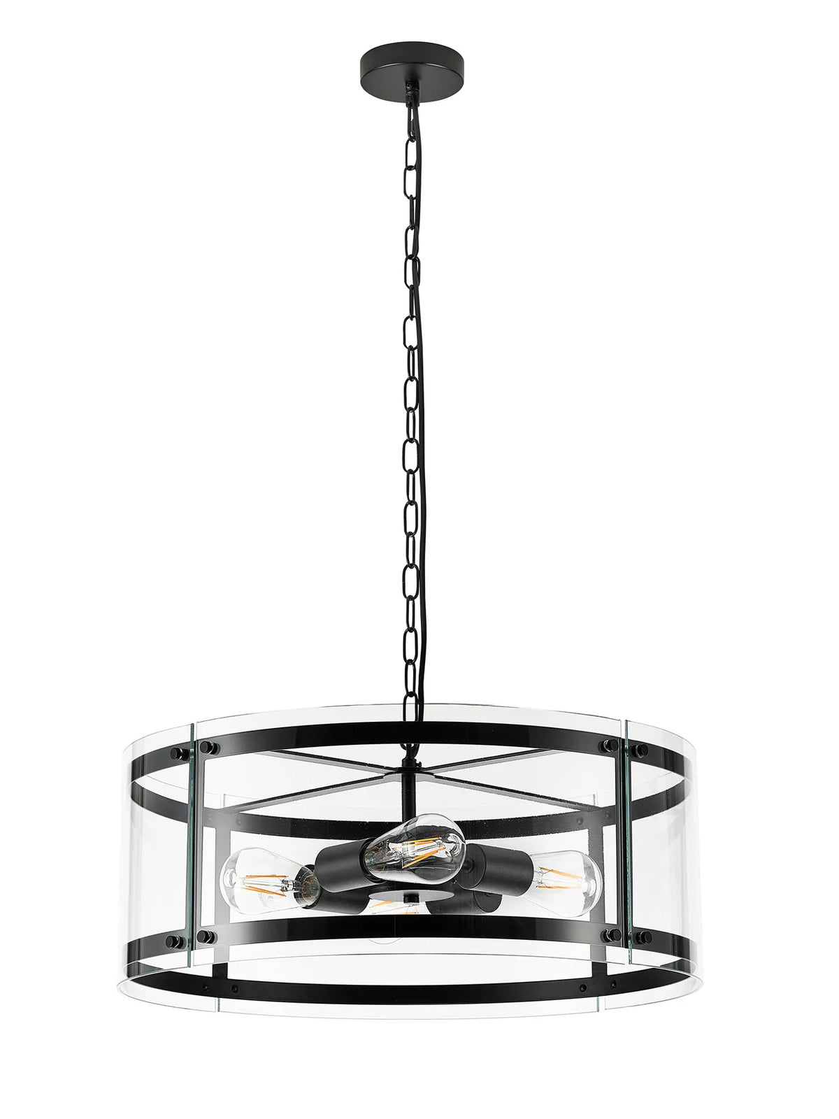 Portarlington Clear Glass 56.5cm Pendant