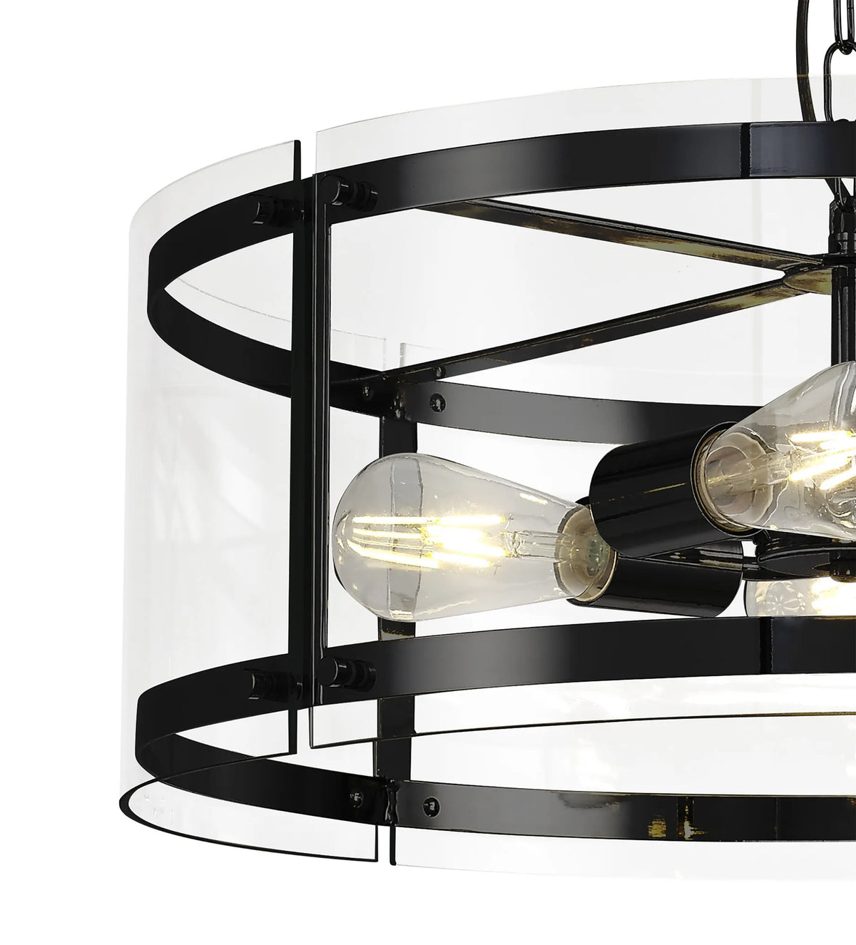 Portarlington Clear Glass 56.5cm Pendant