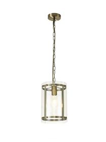 Portarlington 20.5cm Pendant  Clear Glass