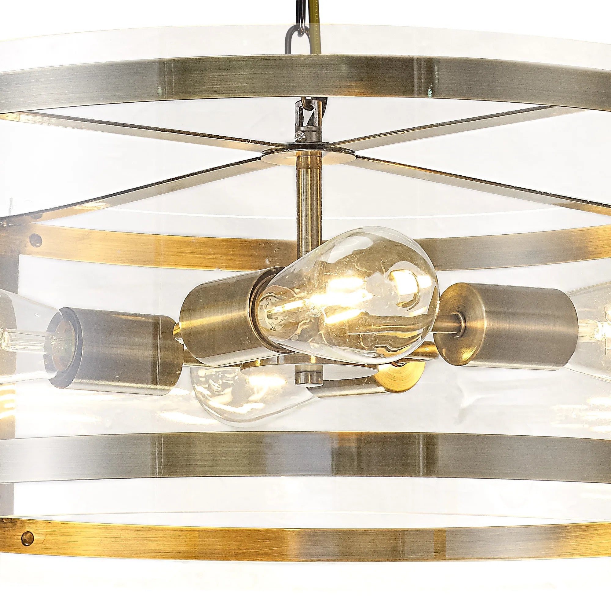 Portarlington Clear Glass 56.5cm Pendant