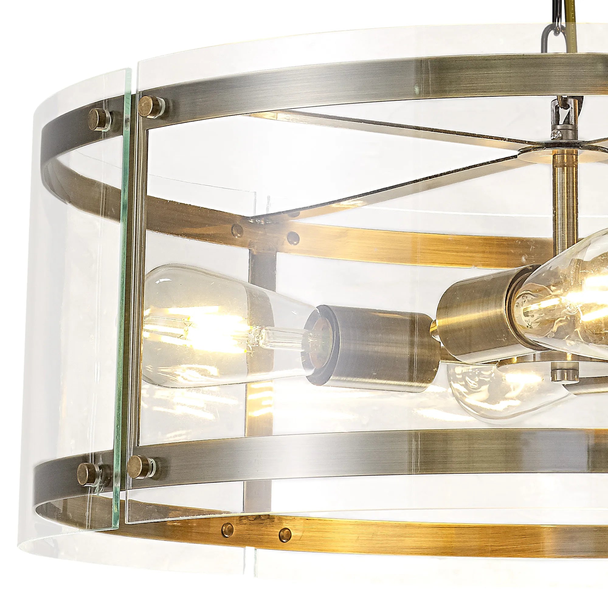 Portarlington Clear Glass 56.5cm Pendant