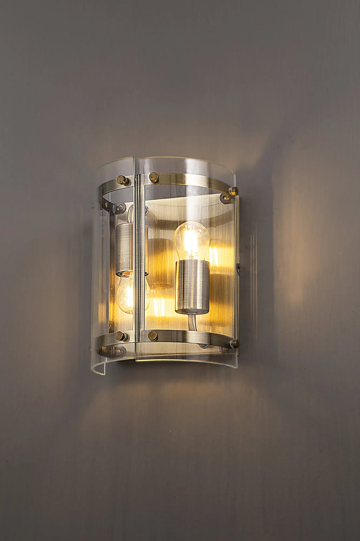 Portarlington Wall Light Clear Glass